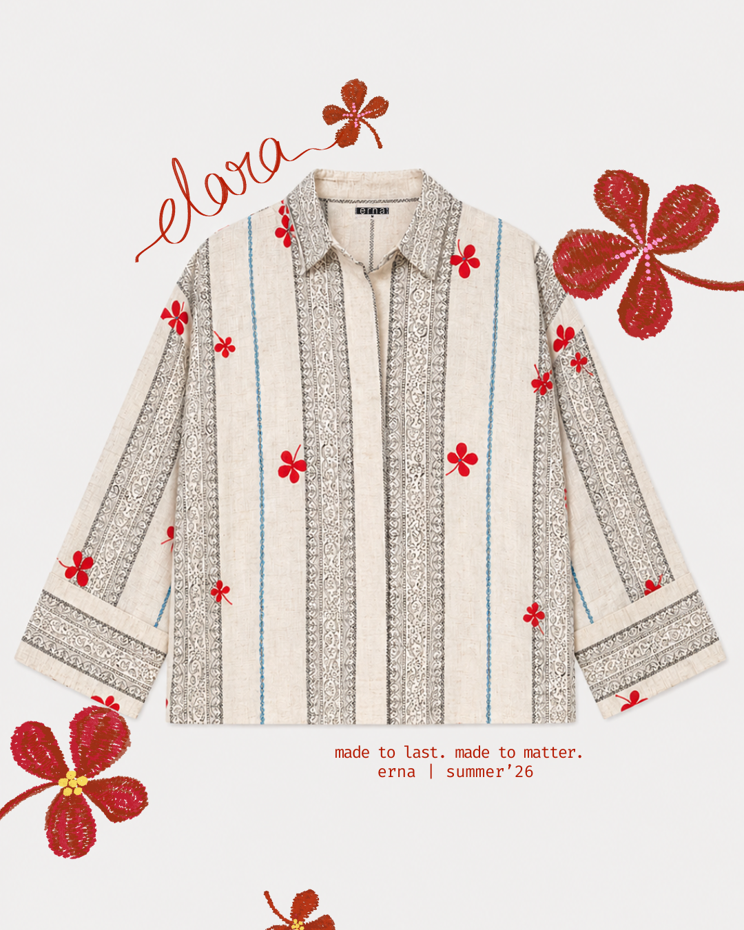Elara Embroidered Shirt